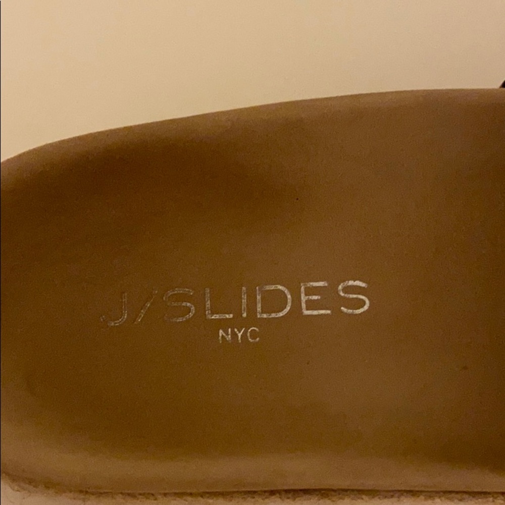 J/Slides Snakeskin Platform Slide Sandals - image 4